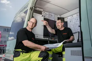 Kuchler Kanalsanierung Kanalinspektion Besprechung Mitarbeiter